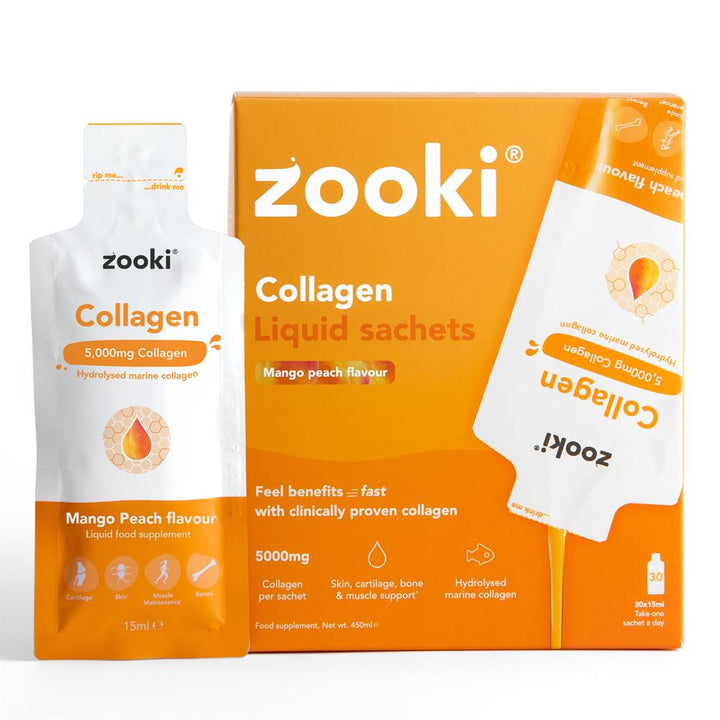 Marine Collagen 5000mg Mango Peach 30x15ml Liquid Sachets