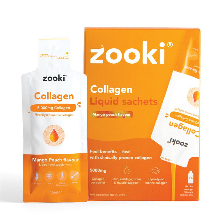 Marine Collagen 5000mg Mango Peach 14x15ml Liquid Sachets