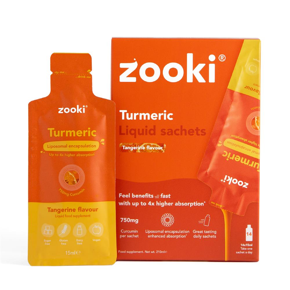 Liposomal Turmeric 750mg Tangerine 14x15ml Sachets