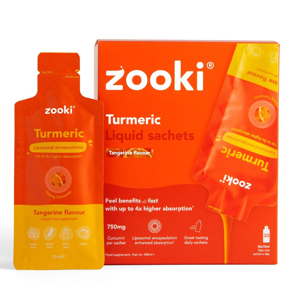 Liposomal Turmeric 750mg Tangerine 30x15ml Sachets
