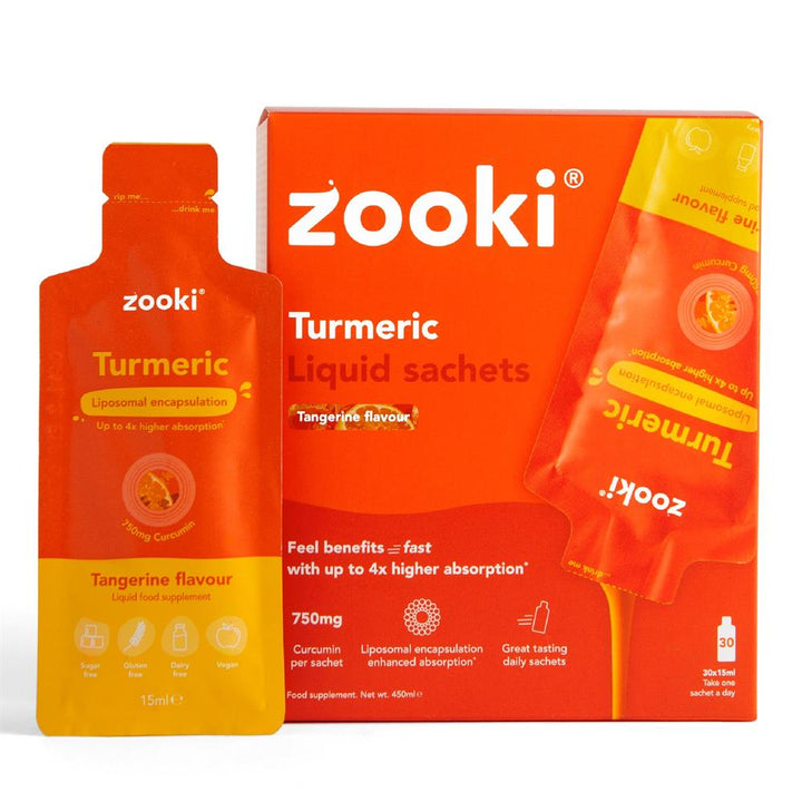 Liposomal Turmeric 750mg Tangerine 30x15ml Sachets
