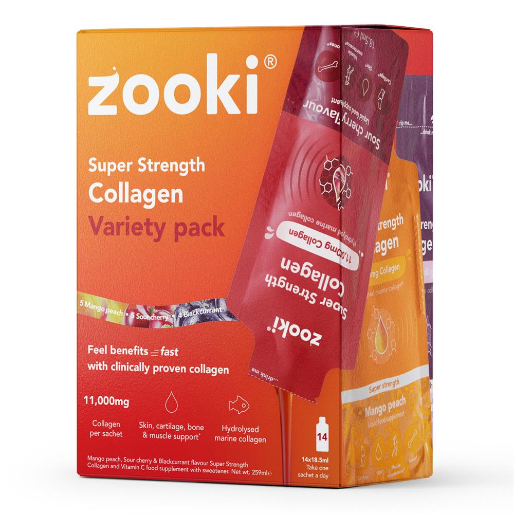 Super Strength Marine Collagen Variety Pack 14x18.5ml sachet