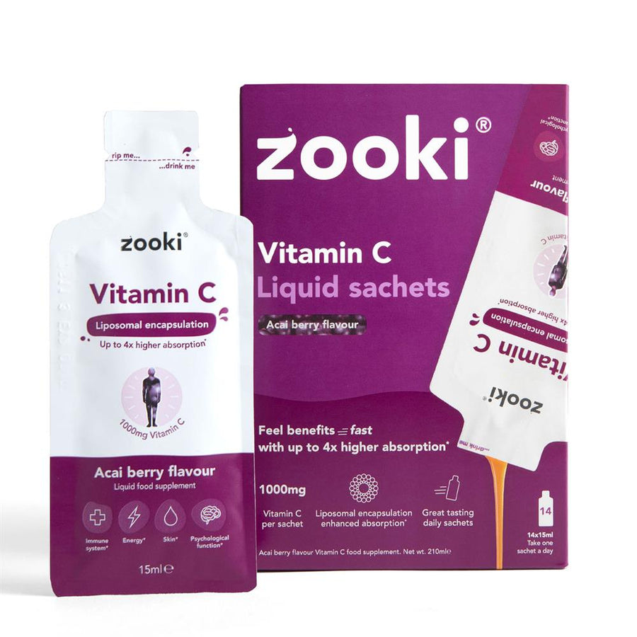 Liposomal Vitamin C 1000mg Acai Berry 14x15ml Sachets
