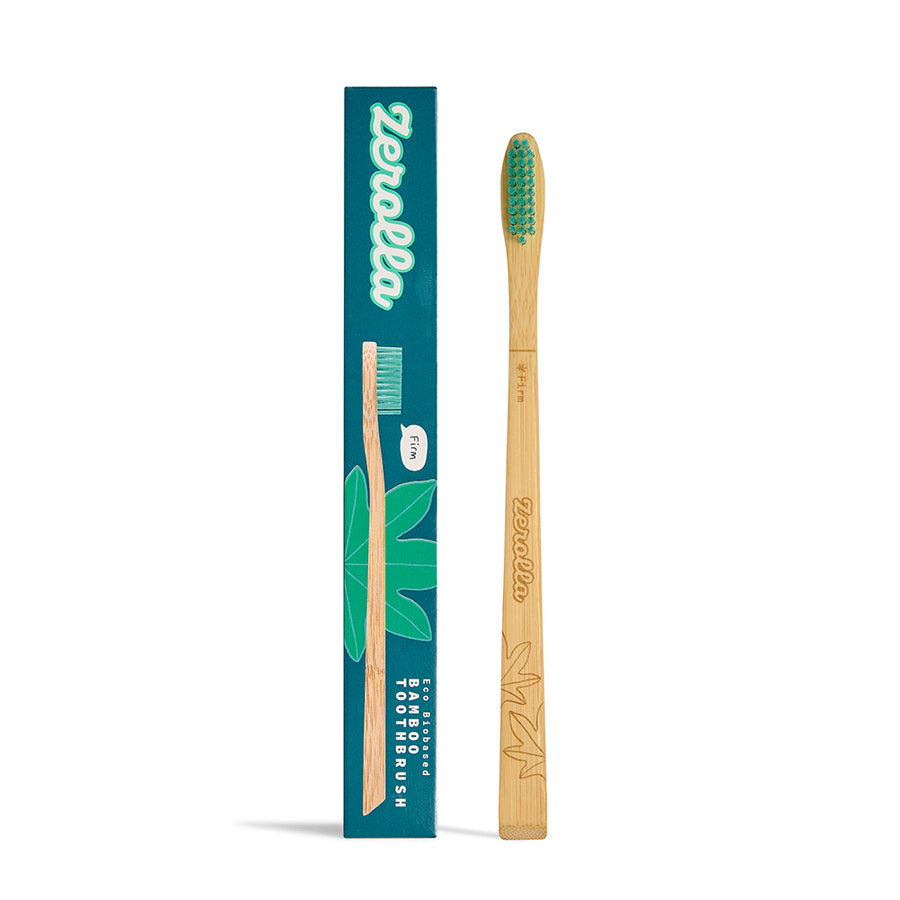 Eco Biobased Bamboo Toothbrush - Plant-based Bristles Firm