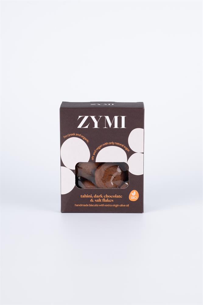 ZYMI Organic Biscuits with Tahini Dark Choc & Salt Flakes 150g