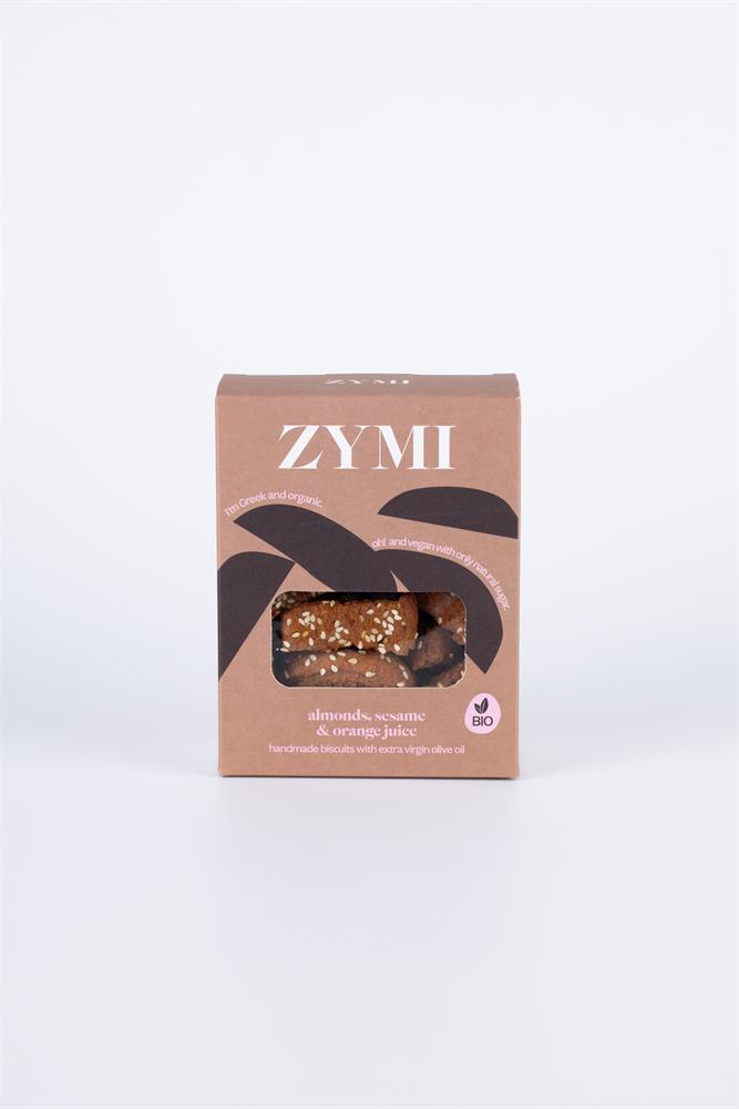 ZYMI Organic Biscuits with Almonds Sesame & Orange Juice 130g