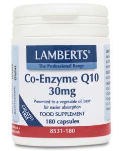 Lamberts Co-Enzyme Q10 30mg 180 Capsules