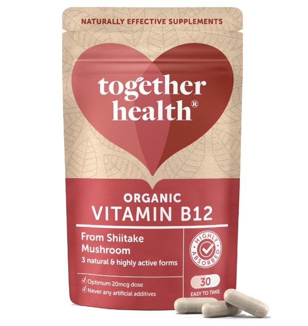 Together Organic Mushroom B12 Food Supplement 30 Capsules
