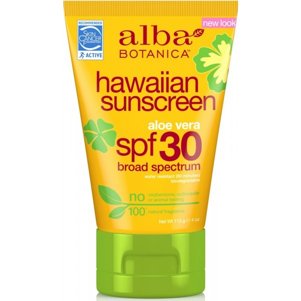 Alba Botanica Natural Hawaiian Aloe Vera SPF30 Sunscreen 118ml