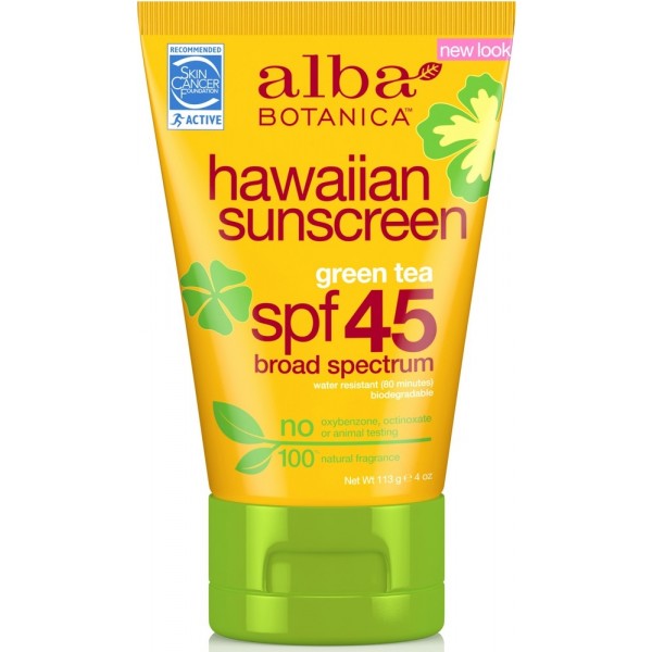 Alba Botanica Natural Hawaiian Green Tea SPF 45+ Sunscreen 118ml