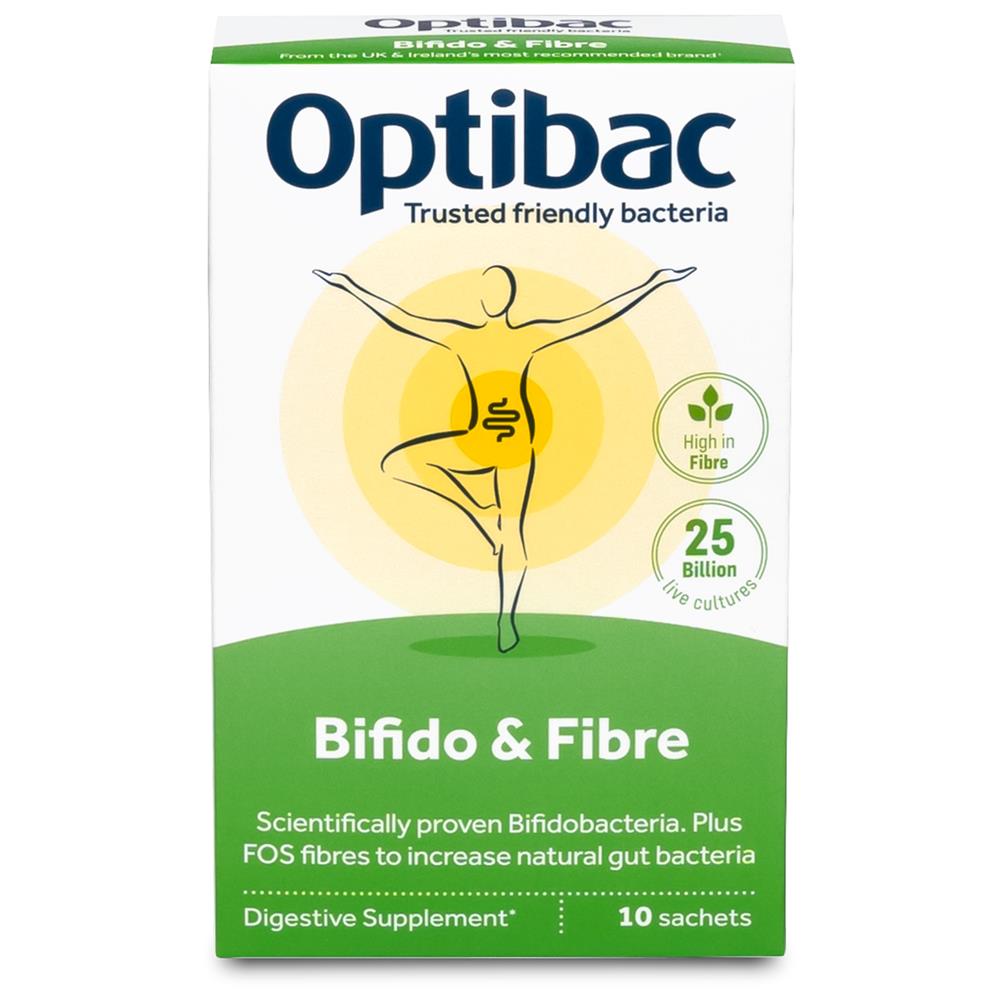 Optibac Probiotics Bifidobacteria & Fibre 10 Sachets