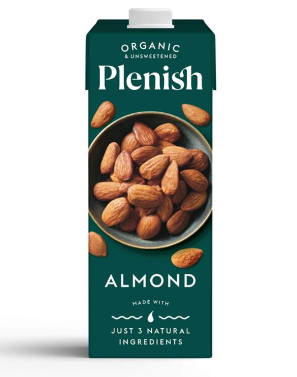 Plenish Organic Almond Milk 1 Litre - Pack of 2