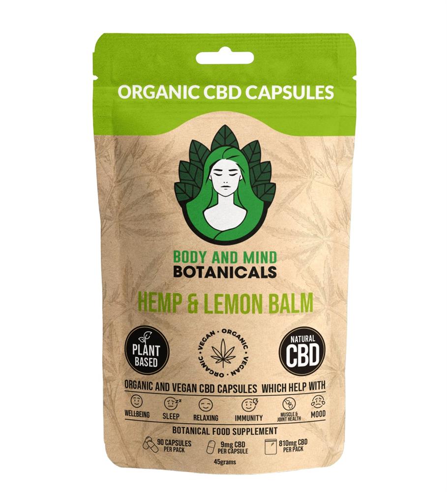 Body & Mind Botanical Hemp & Lemon CBD 90 Capsules