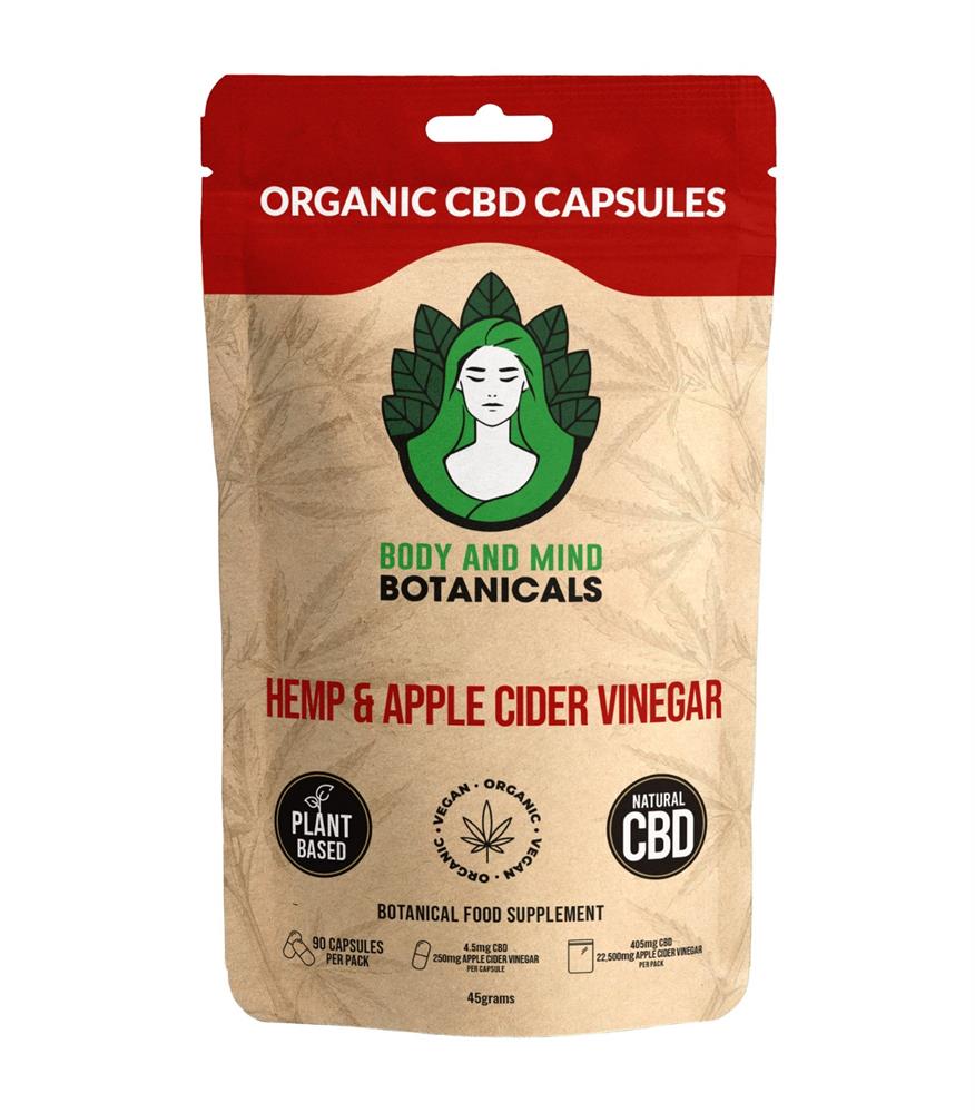 Body & Mind Botanical Hemp & Apple Cider Vinegar CBD 90 Capsules