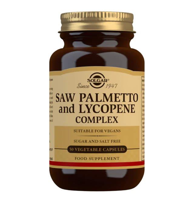 Solgar Saw Palmetto and Lycopene Complex Vegetable 50 Capsules