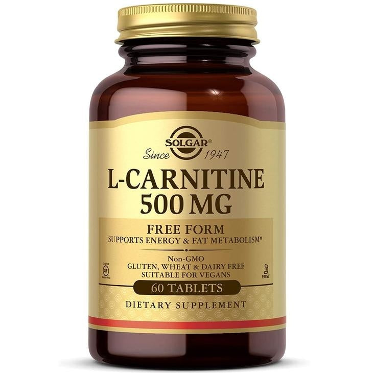 Solgar L-Carnitine 500 mg Tablets - Pack of 60