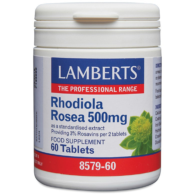 Lamberts Rhodiola Rosea 500mg 60 Tablets