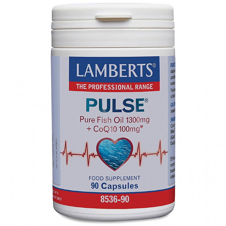 Lamberts Pulse Pure Fish Oil 1300mg + CoQ10 100mg 90 Capsules