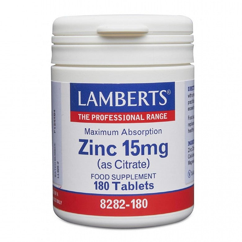 Lamberts Zinc 15mg As Citrate 90 Tablets