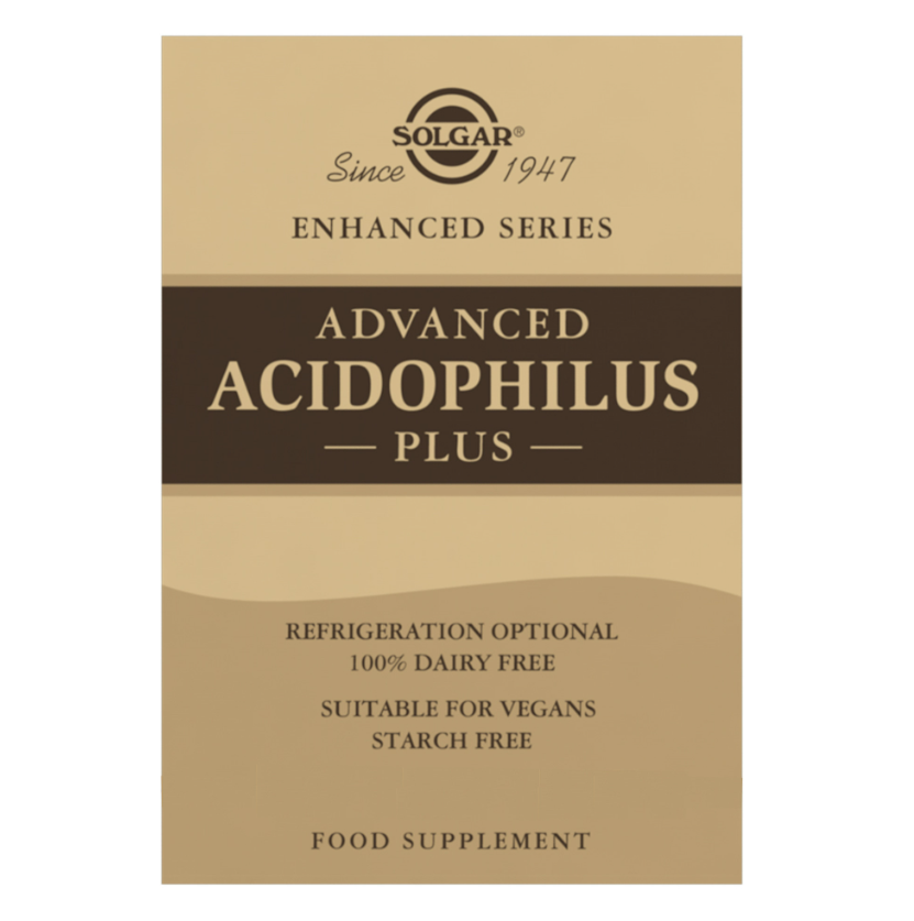 Solgar Advanced Acidophilus Plus Vegetable Capsules - Pack of 120