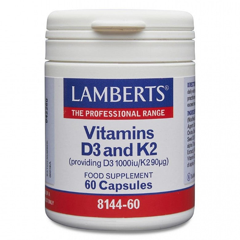 Lamberts Vitamin D3 1000iu & K2 90Âµg 60 Capsules