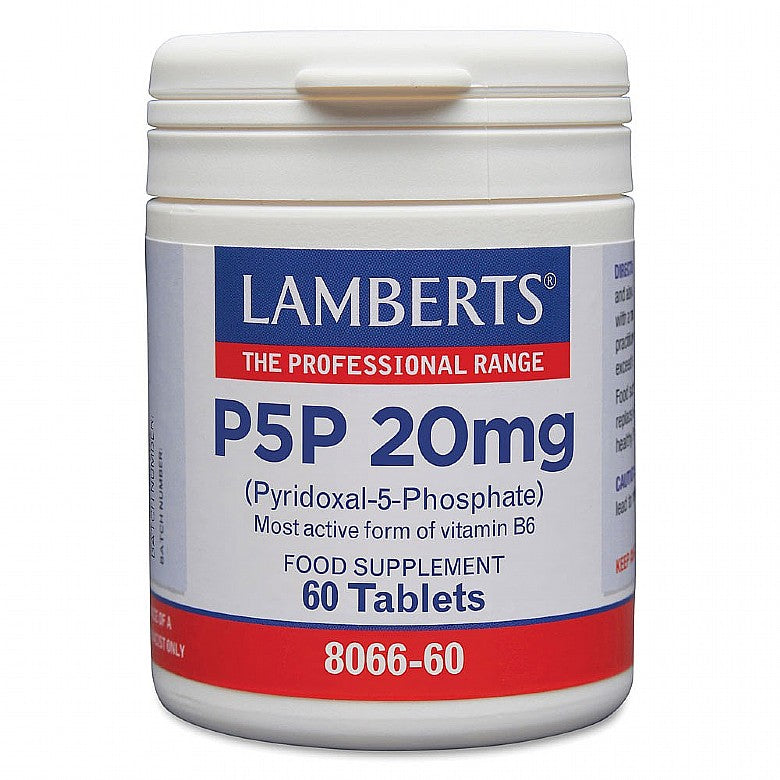 Lamberts P5P 20mg Pyridoxical-5-Phosphate 60 Tablets