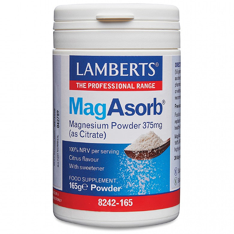 Lamberts MagAsorb Magnesium Powder as Citrate 375mg 165g