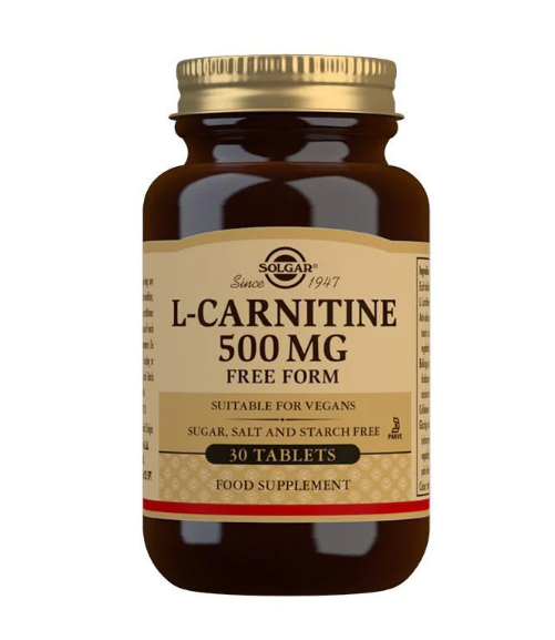 Solgar L-Carnitine 500 mg Tablets - Pack of 30