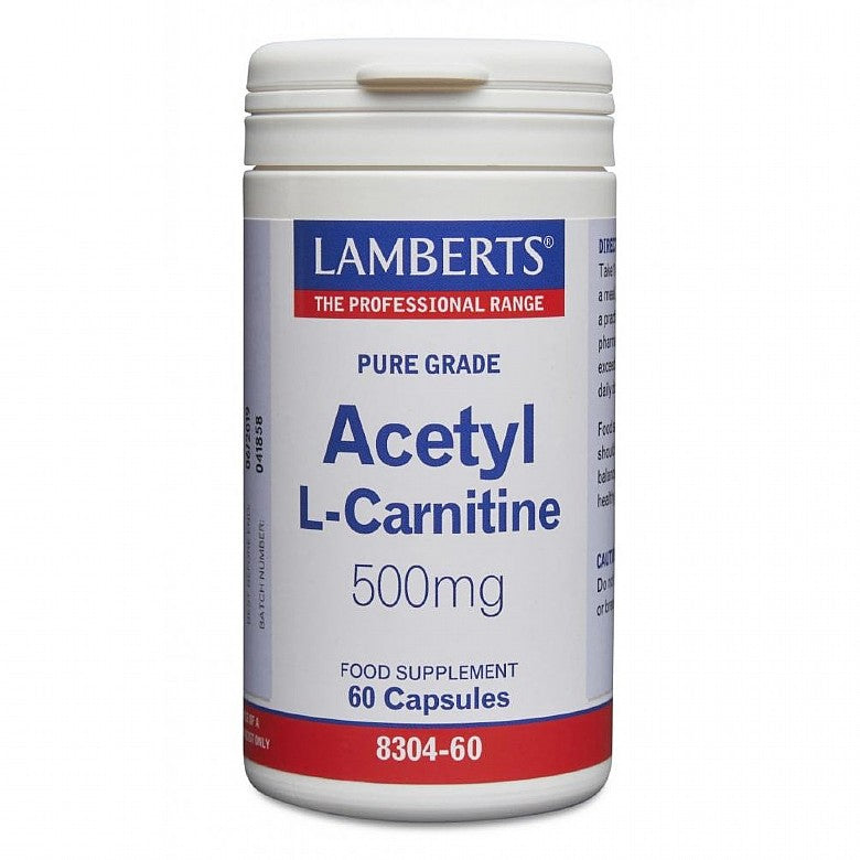 Lamberts Acetyl L-Carnitine 500mg 60 Capsules
