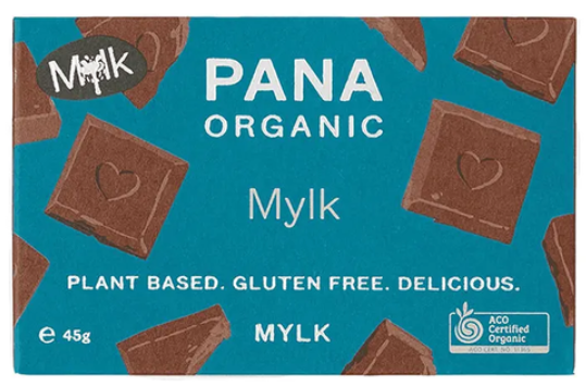 Pana Chocolate Organic Mylk Chocolate Bar 45g - Pack of 3