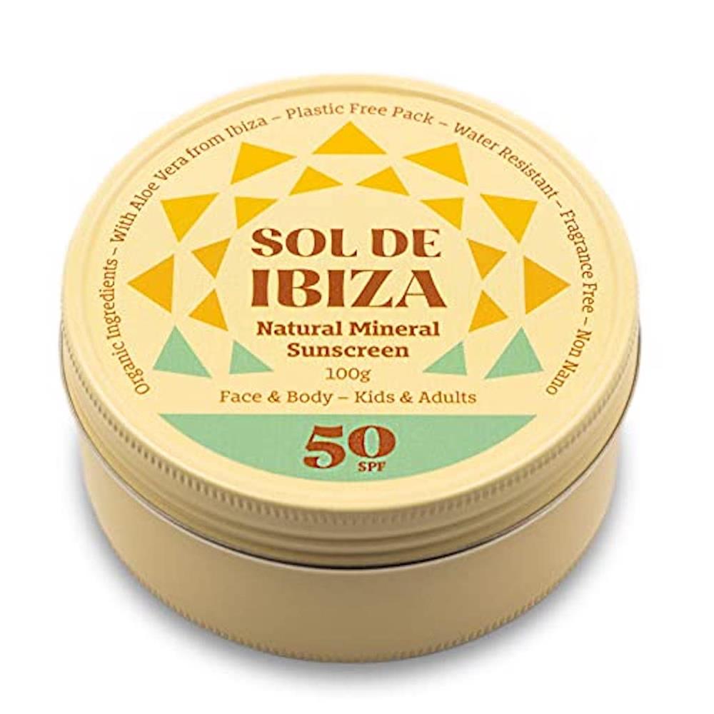 Sol de Ibiza Face & Body SPF50 Natural Mineral Sunscreen 100g