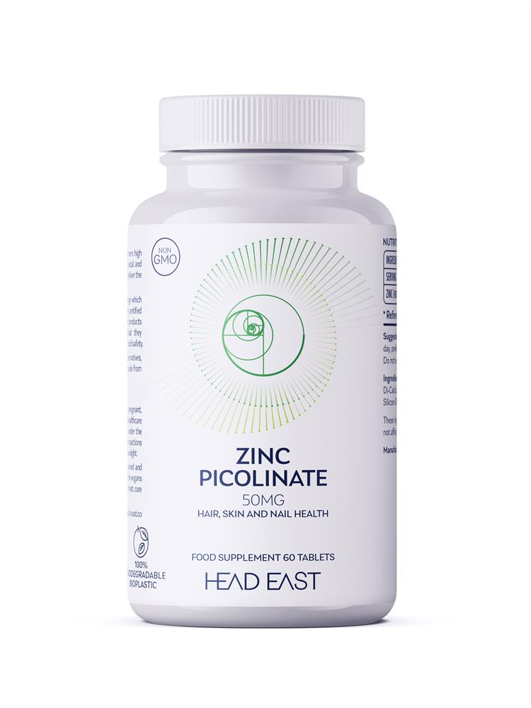 Head East Zinc Picolinate 50mg - 60 Tablets