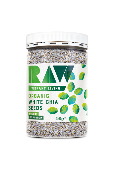 Raw Health Organic White Chia Seeds 450g