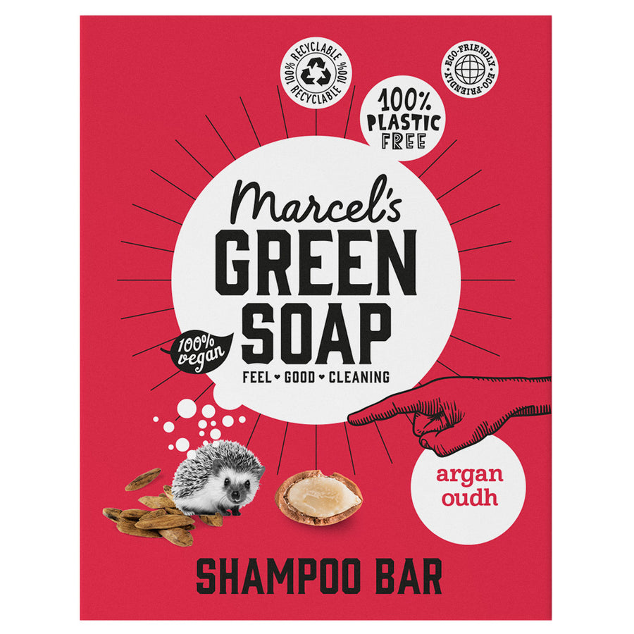 Marcels Green Soap Argan & Oudh Shampoo Bar 90g