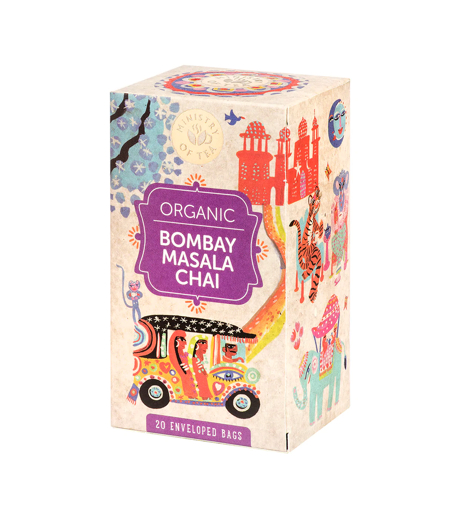Ministry of Tea Organic Bombay Masala Chai Tea 20 Bags - Pack of 3