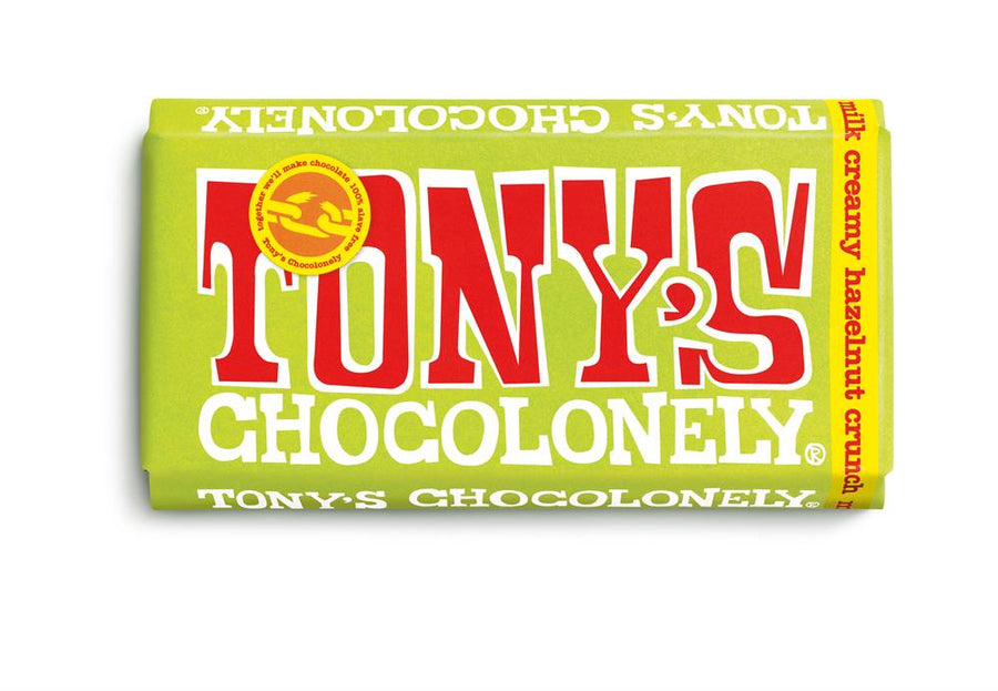 Tony's Chocolonely Creamy Hazelnut Crunch Chocolate 180g