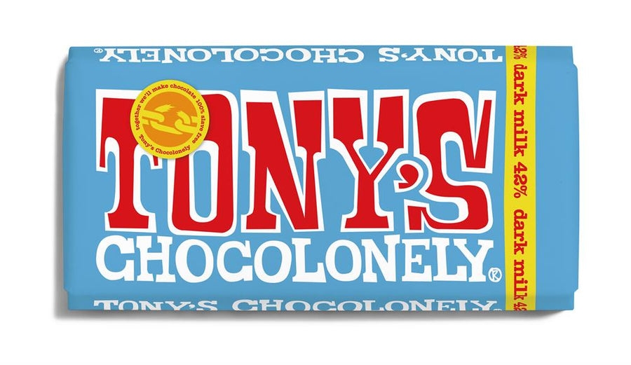 Tony's Chocolonely 42% Dark Milk Chocolate 180g