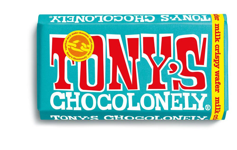 Tony's Chocolonely Milk Crispy Wafer Chocolate 180g