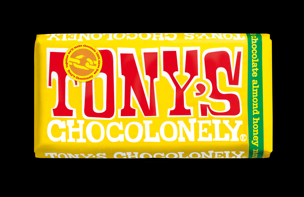 Tony's Chocolonely 32% Almond Honey Nougat Milk Chocolate 180g