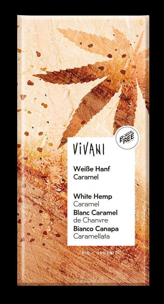 Vivani Organic White Hemp Caramel Chocolate 80g - Pack of 5