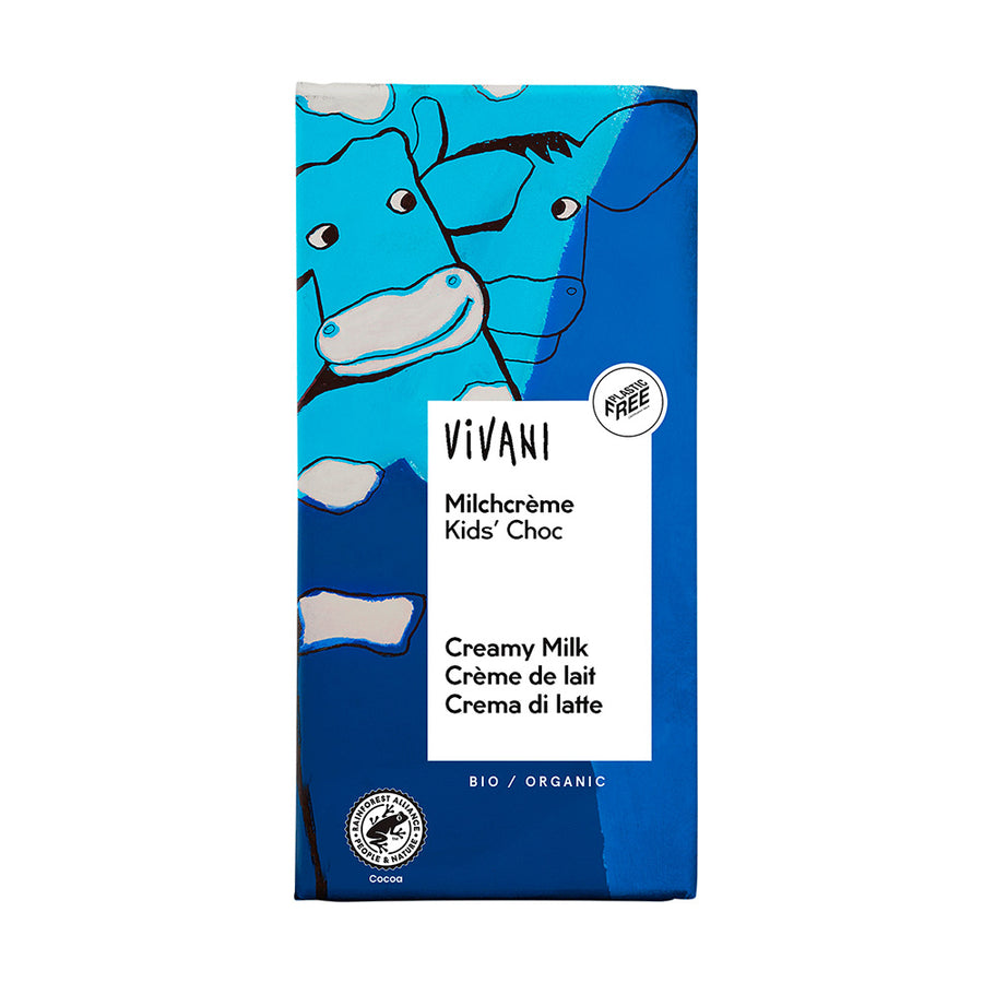 Vivani Organic Kids Choc Creamy Milk Chocolate 100g - Pack of 5