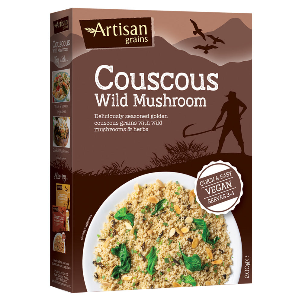 Artisan Grains Wild Mushroom Couscous 200g - Pack of 2