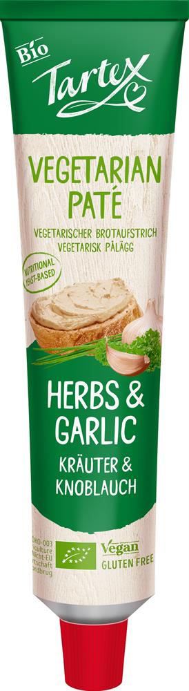 Tartex Organic Vegetarian Herb & Garlic Pate 200g - Pack of 2