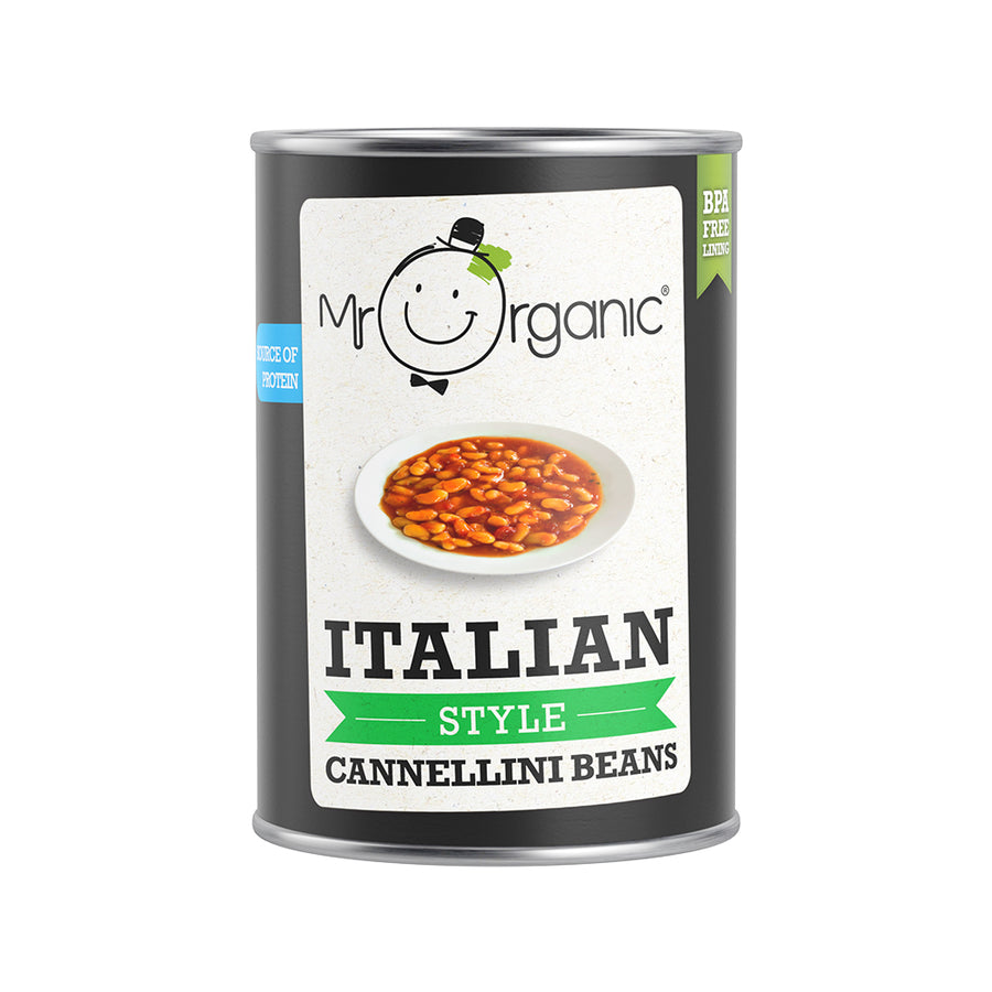 Mr Organic Italian Style Cannellini Beans 400g