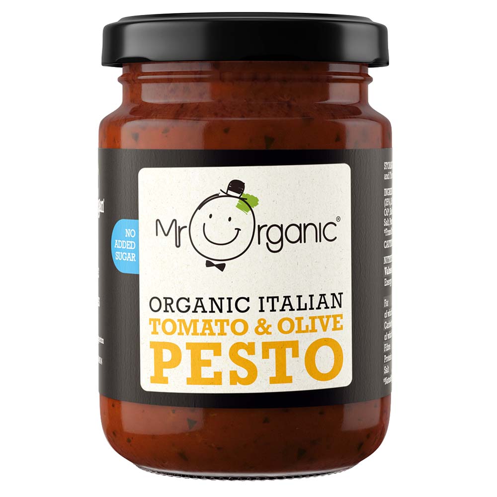 Mr Organic Tomato & Olive Pesto 180g