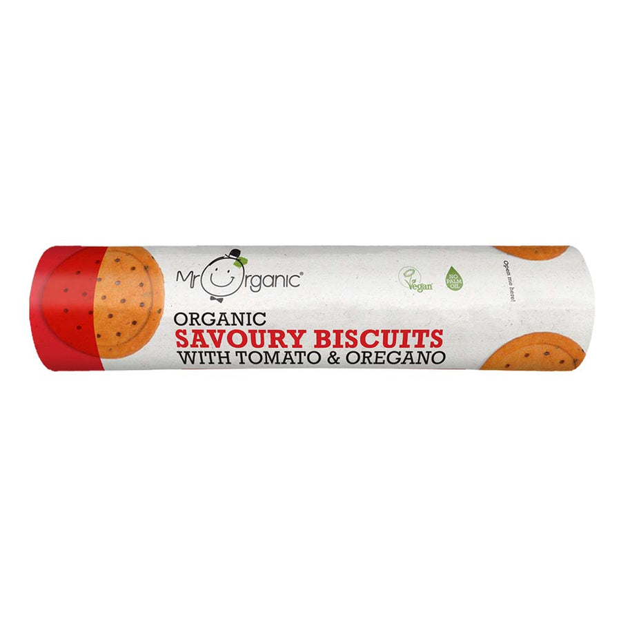 Mr Organic Tomato & Oregano Savoury Biscuits 250g