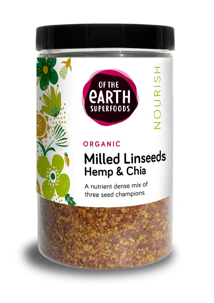 Of The Earth Superfoods Organic Chia & Hemp Linseeds 180g