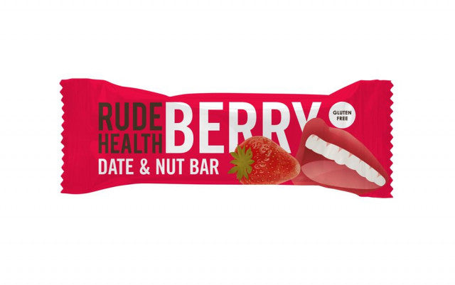 Rude Health Berry, Date & Nut Bar - Pack of 18