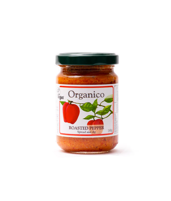 Organico Roasted Pepper Spread & Dip 140g - Pack of 2