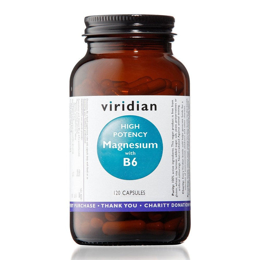 Viridian High Potency Magnesium with B6 120 Capsules